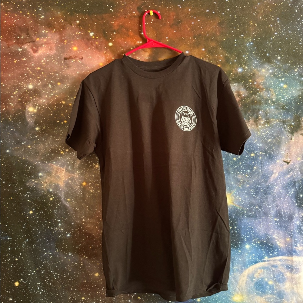 Black Short Sleeve Crew Neck Tee